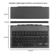 Travel-Friendly Foldable Wireless Keyboard Phone Holder