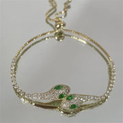 Zircon Stone Adjustable Snake Bracelet