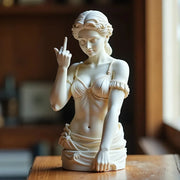 Roman Bust Middle Finger Home Decor