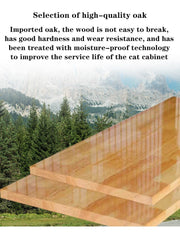 Dreamscape Panoramic Transparent Solid Wood Pet House