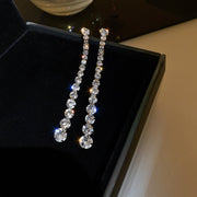 Elegant Flower Long Chain Earrings