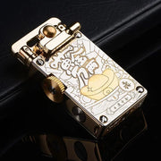Ottonara Hand-Engraved Vintage Brass Windproof Lighter