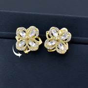 Elegant Rotatable Windmill Flower Earrings
