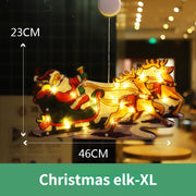 Flashing Christmas Decor Window Hanging Lights