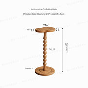 Medieval Time Solid Wood Mini Coffee Table