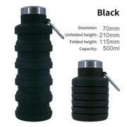Collapsible Travel Friendly Water Bottle