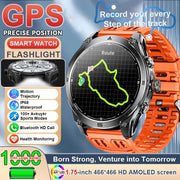 Advanced Sports GPS Waterproof Fitness Tracker Smartwatch