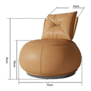 Ergonomic Back Support Rotating Lounge Chair