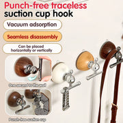Punch-Free Quick Hang Wall Suction Cup Hook