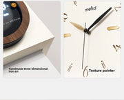 Corner-Split Dual Display Minimal Wall Clock