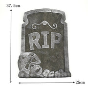 Foam Skeleton Halloween Tombstone