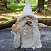 Angry Middle Finger Garden Gnome Decor