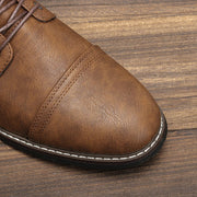 Timeless Vintage Leather Lace-Up Everyday Casual Boots