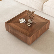 Hidden Drawers Elegant Italian Style Coffee Table