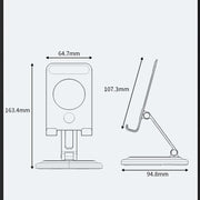 360 Rotating Wooden Foldable Universal Phone Holder