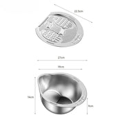 All-in-One Stainless Steel Kitchen Drain Slicer Bowl