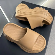 High Heel Soft Sole Platform Slippers
