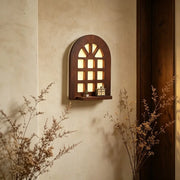 Warm Glow Arch Window Shelf Lamp