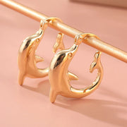 Dolphin Hoop Ocean Inspired Earrings