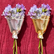 Elegant Flower Holder Brooch Pin
