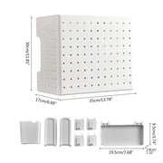 Kitchen Organizer Wall-Mounted Hole Board Storage Rack