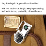Compass Fire Camping Windproof Lighter Watch
