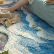Soft Surf Anti-Slip Plush Wave Rug