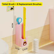 Clean Swipe Wall-Mounted Disposable Toilet Brush