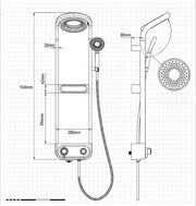 Spa Time Rainfall Elegant Digital Shower Set
