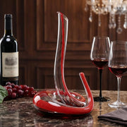 Artisan Blown Snake-Shaped Glass Wine Separator