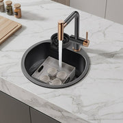 Orbico Deep-Basin Round Stainless Steel Kitchen Sink