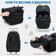 OIWAS Rolling Backpack Carry on Backpack with Wheels
