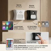 Color Flow Motion Sensor Wall Light