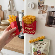 Midnight Snack Magnetic French Fry Bag Sealing Clips