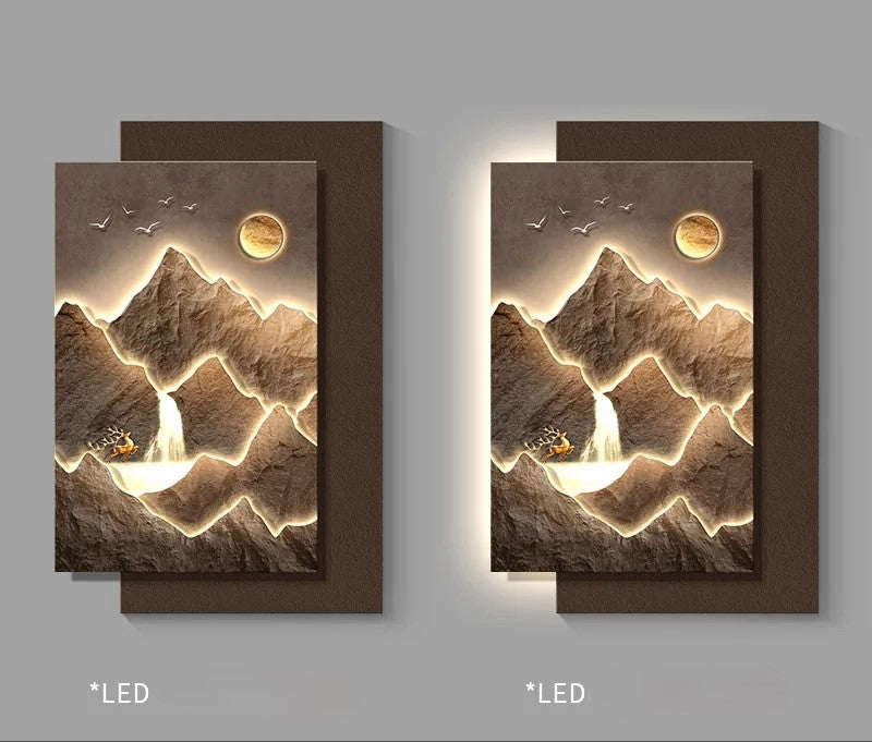 Mountain Landscape Modern Wall Art