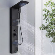 Rainfall Multi-Jet Panel Adjustable Pressure Shower Set