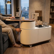 Nordic Curved Lift Top Mobile Coffee Table