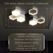 Six Points Modern Hexagon LED Ceiling Panel Light