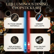LED Luminous Dining Chopsticks Set