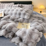 Soft Dream Furry Velvet Comforter Bedding Set