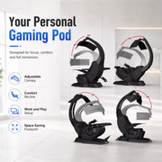 Supernova Zero-Gravity Futuristic Cockpit Gaming Workstation