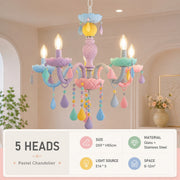 Pastel Dream Crystal Drop Chandelier