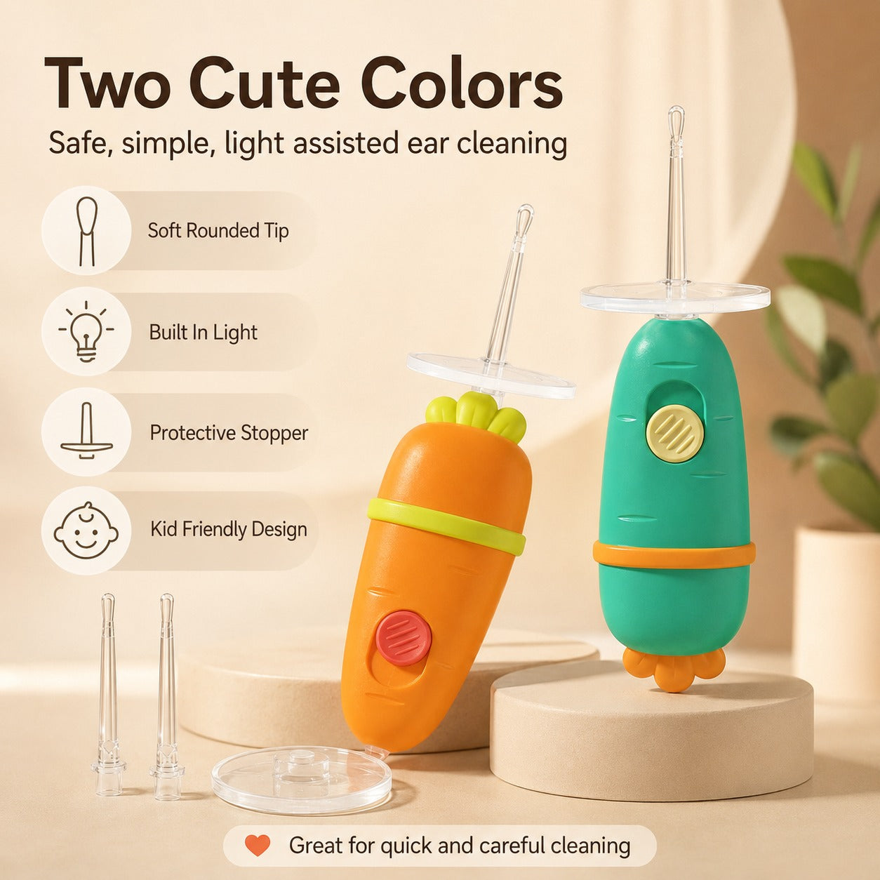LED Cartoon Baby Ear Cleaner Tool
