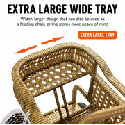 Bellaria Lightweight Vintage Rattan Summer Baby Stroller