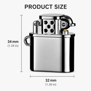 Spark Tag Metal Windproof Kerosene Keychain Lighter