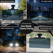Adjustable Windshield Sun Visor Extension Panel