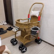 Bellaria Lightweight Vintage Rattan Summer Baby Stroller