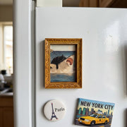Cat vs Shark Fridge Magnet