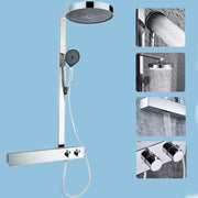 Chrome Rain Thermostatic Shower Set