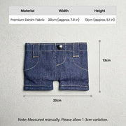 Pocket Pants Mini Denim Zip Wallet